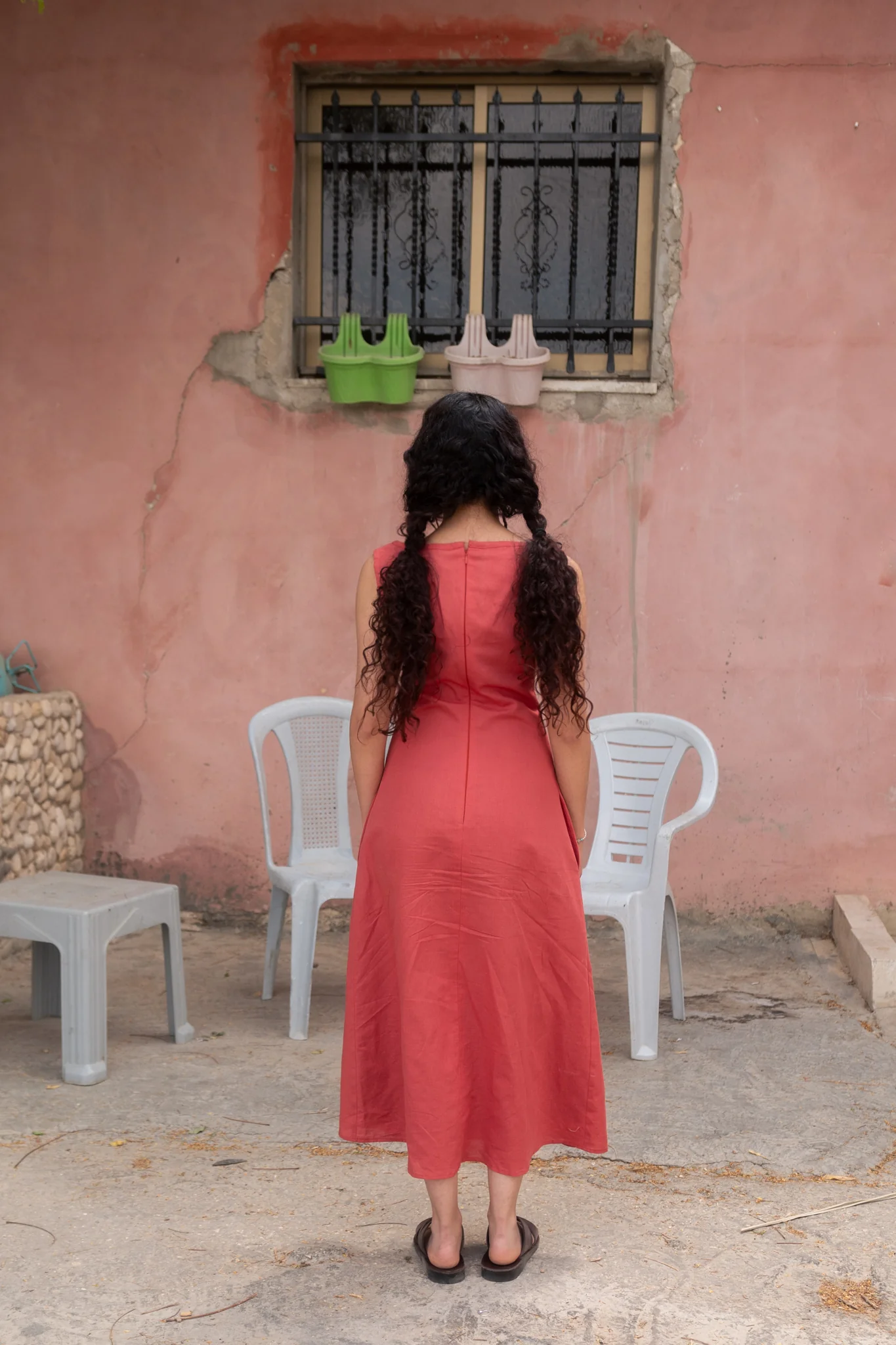 Farah midi dress (saffron) - Image 5