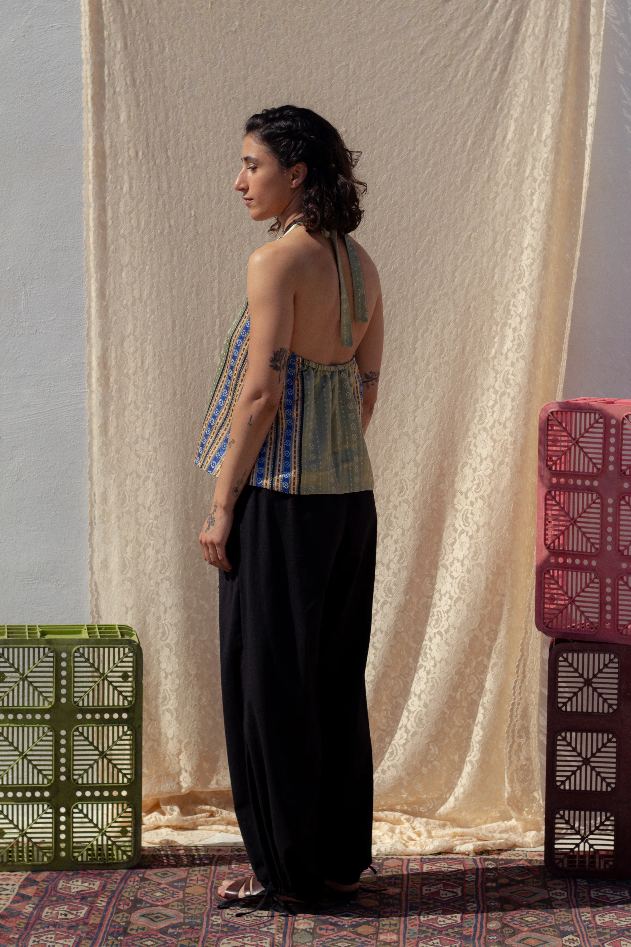 Kenzah halter top (Syrian silk) - Image 4