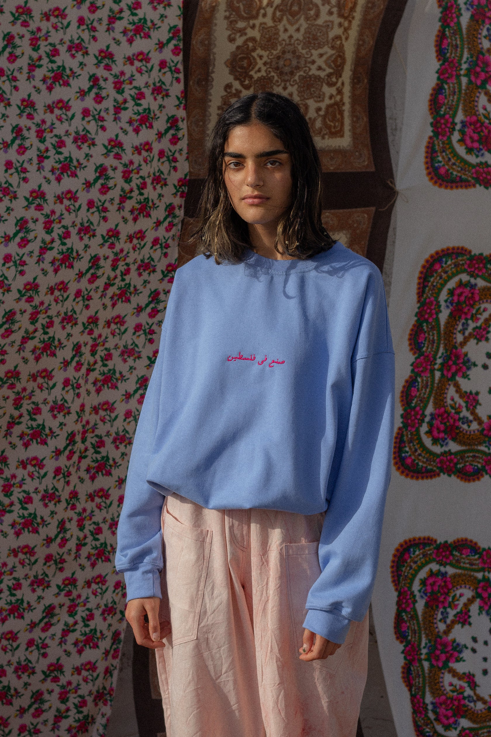 "made in Palestine" oversized sweatshirt - Image 4