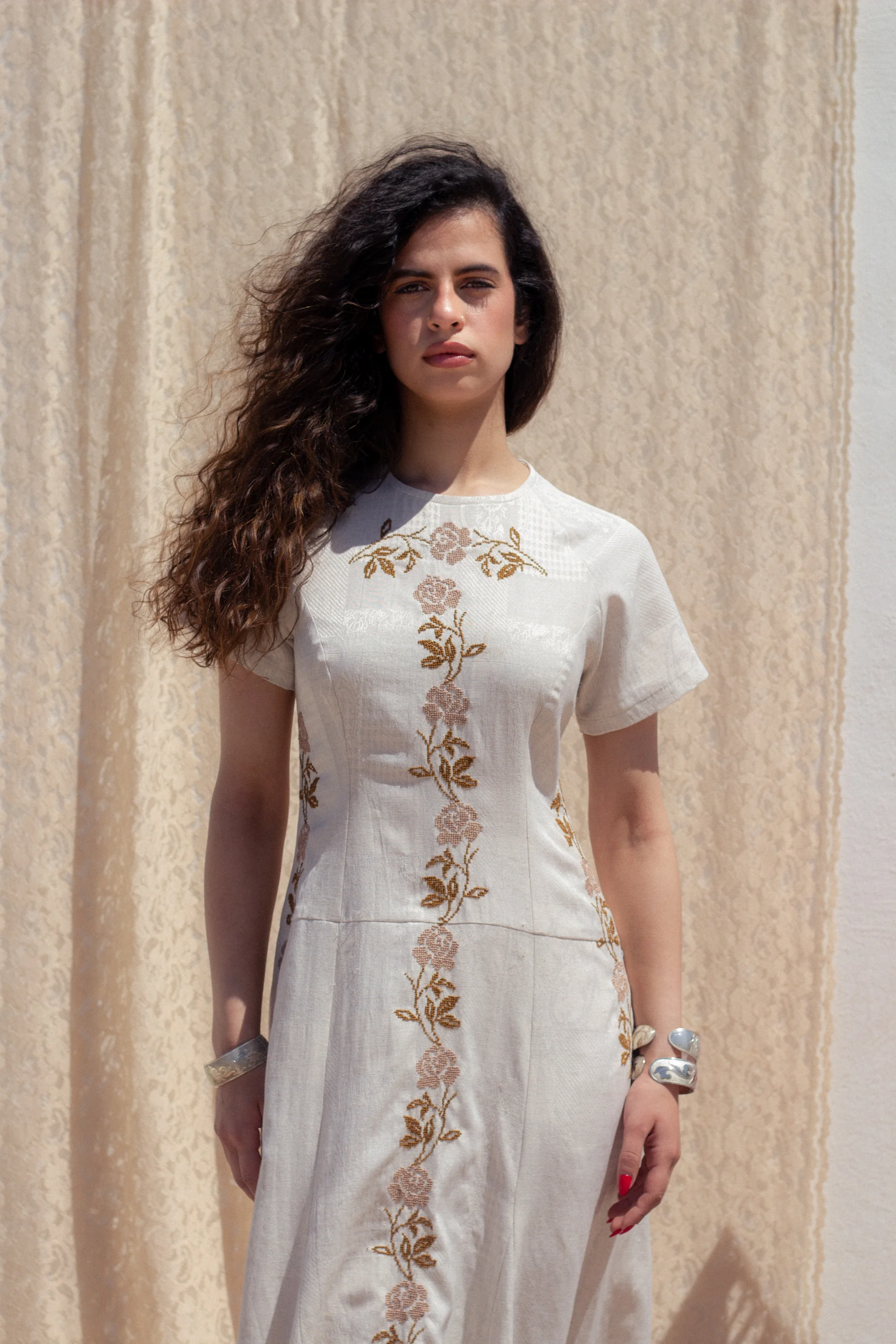 Raya midi dress (embroidered) - Image 3