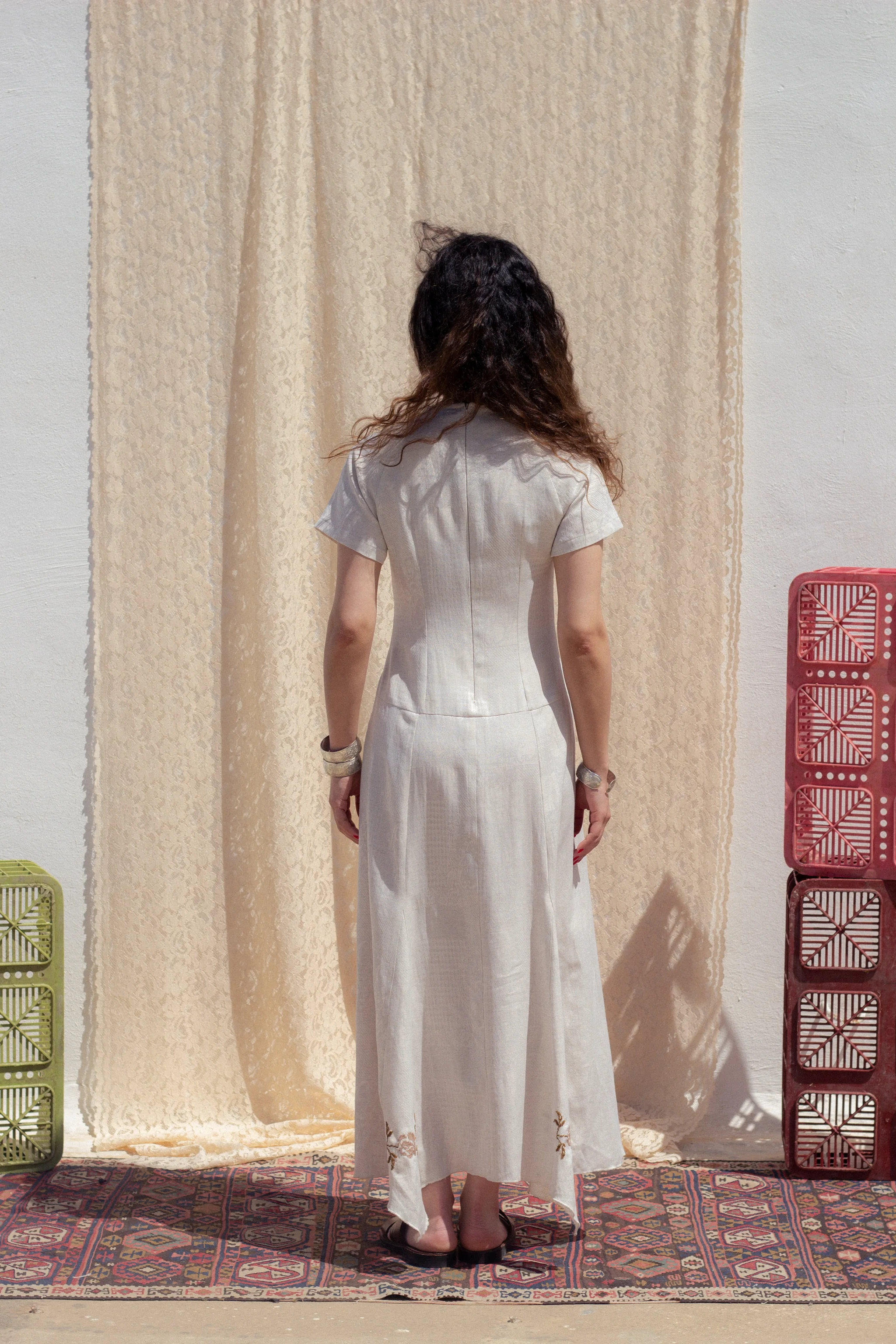 Raya midi dress (embroidered) - Image 7