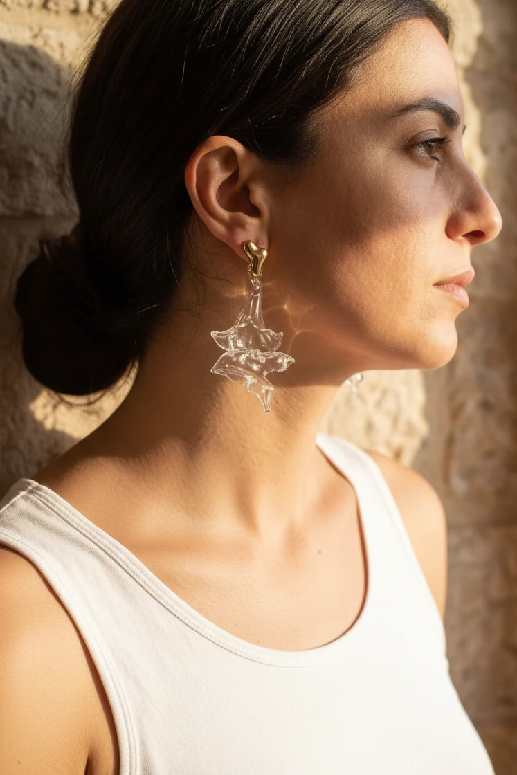 Sofia glass earrings