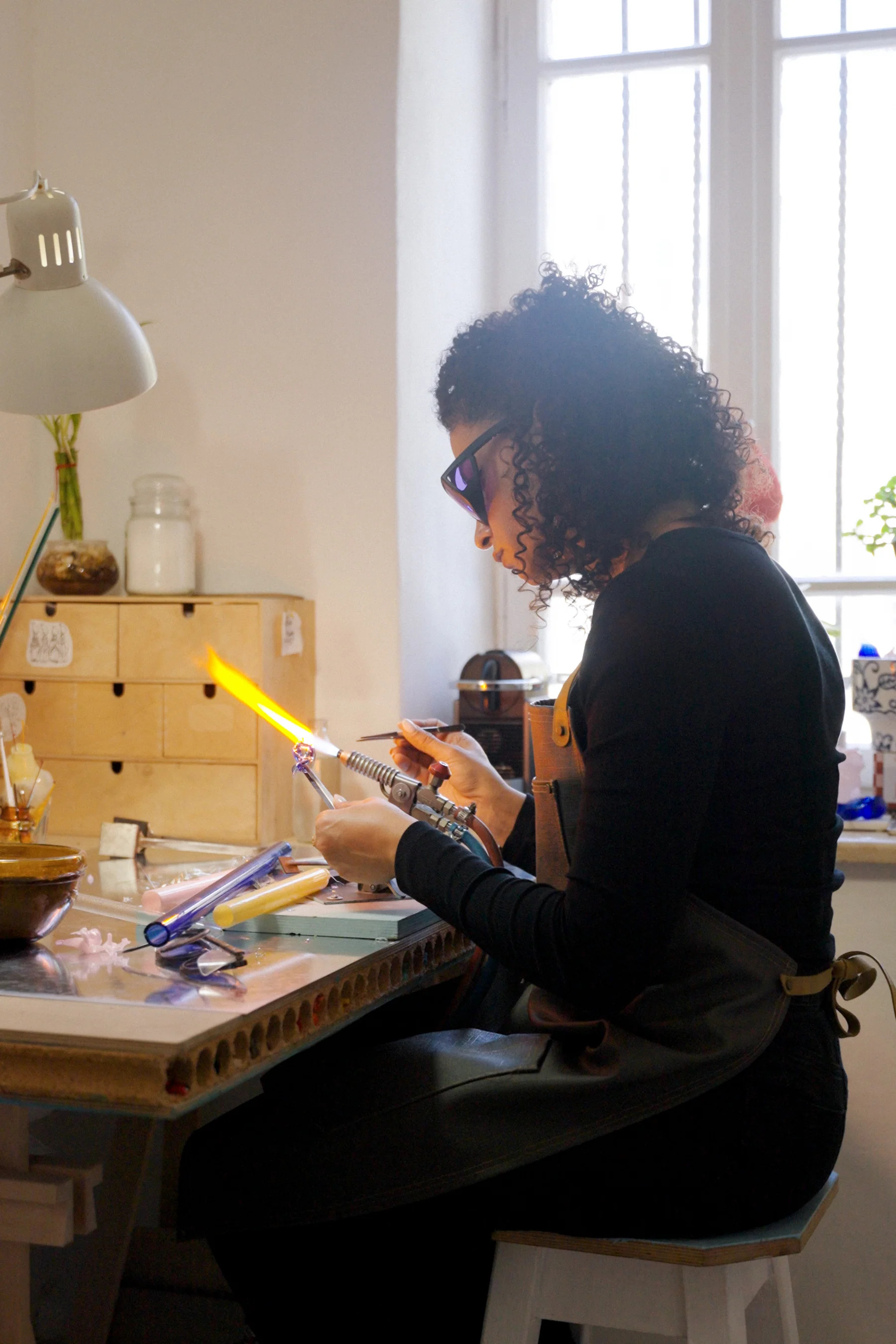 Sofia glass earrings - Image 3