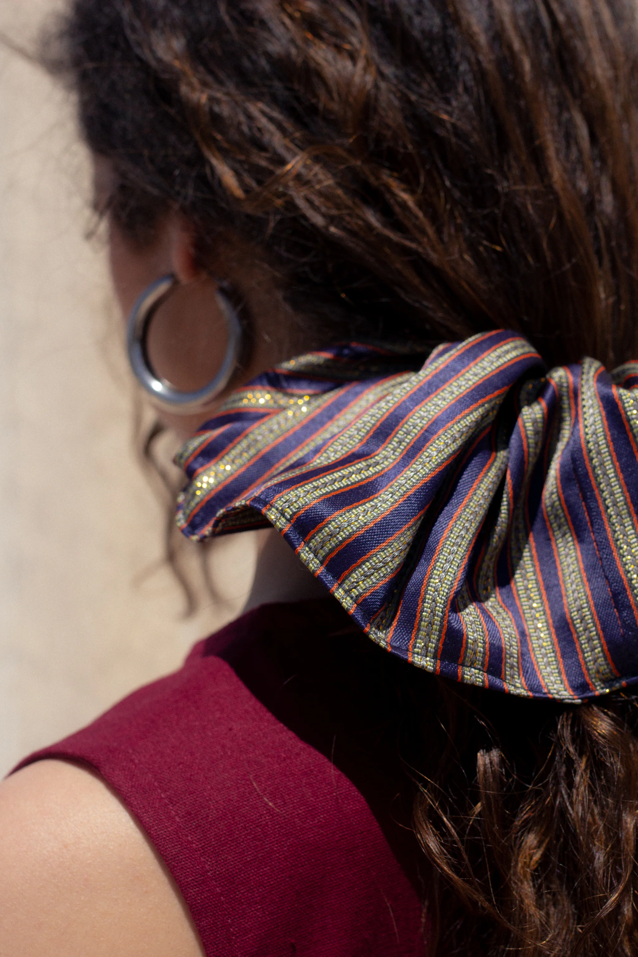 Syrian silk scrunchie - Image 2