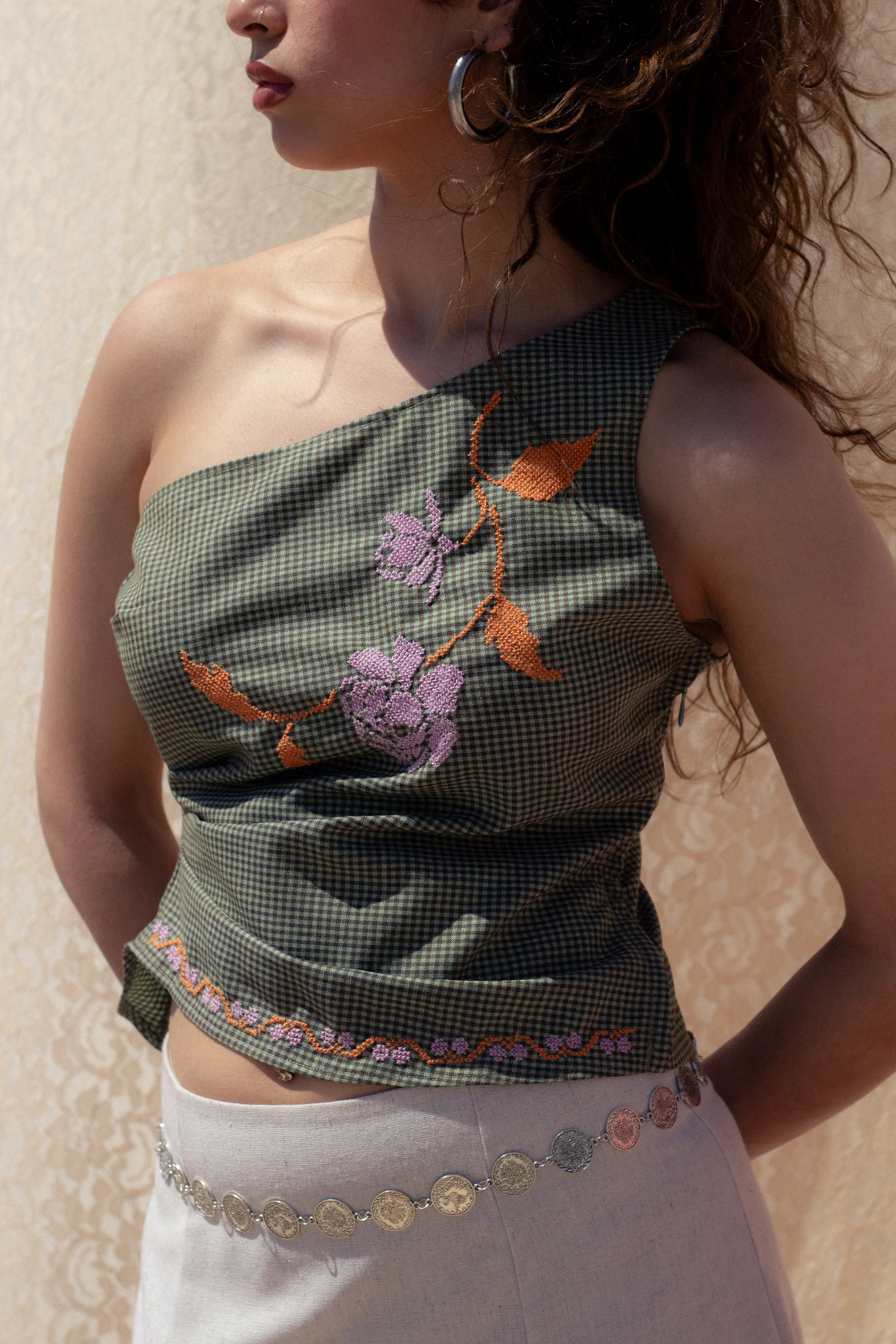 Talia top (sage cotton)