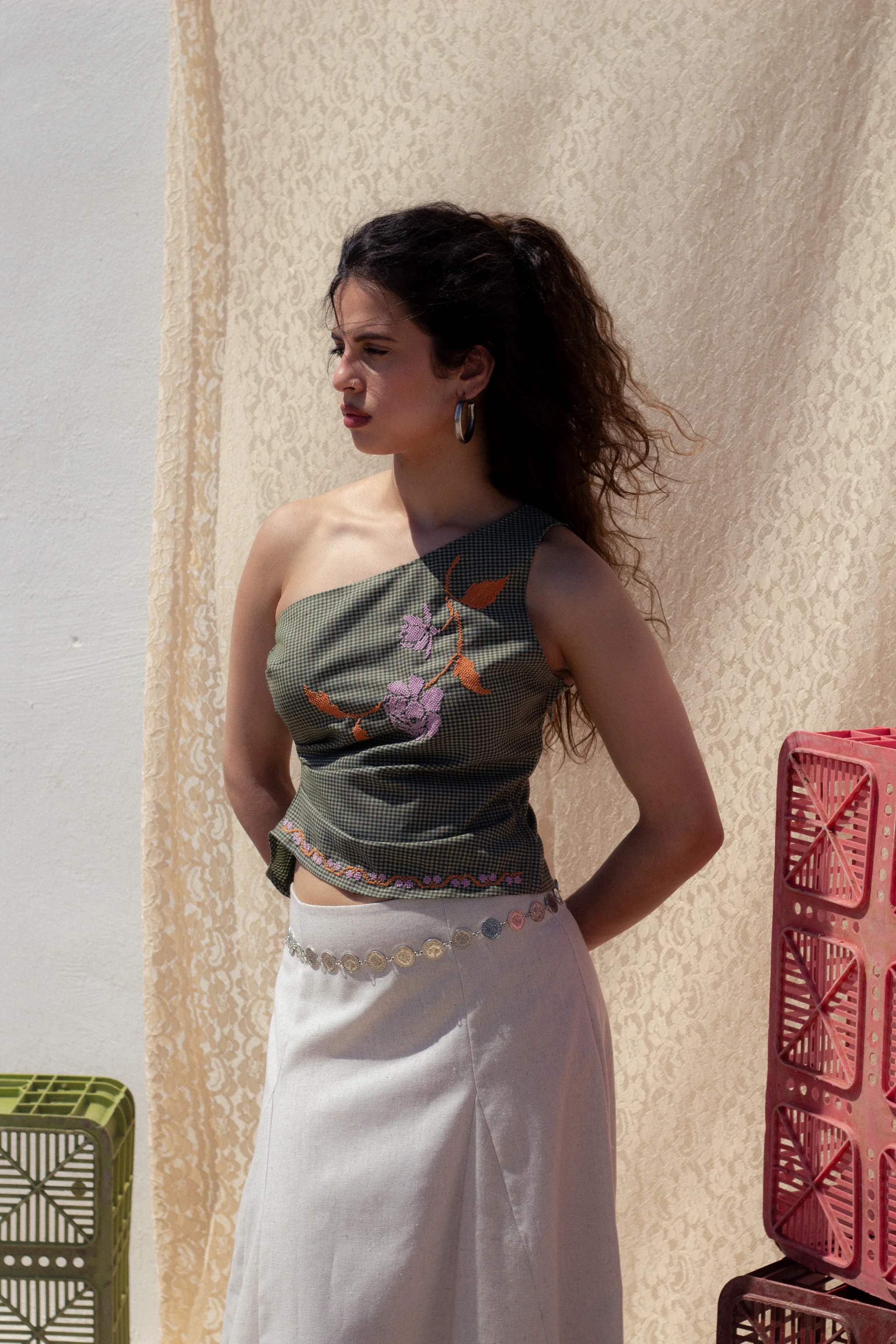 Talia top (sage cotton) - Image 3