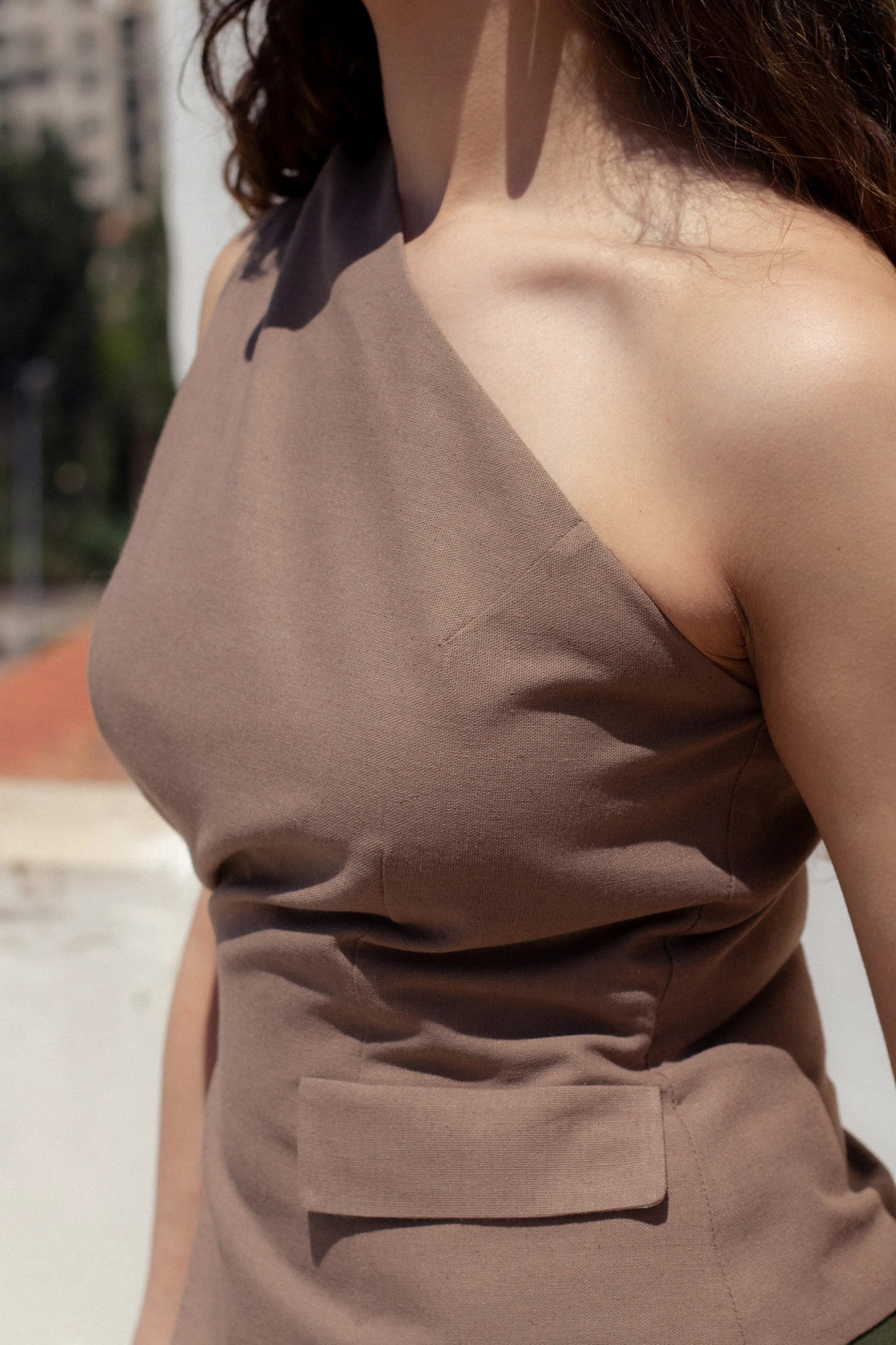 Zada wrap vest (cinnamon) - Image 4